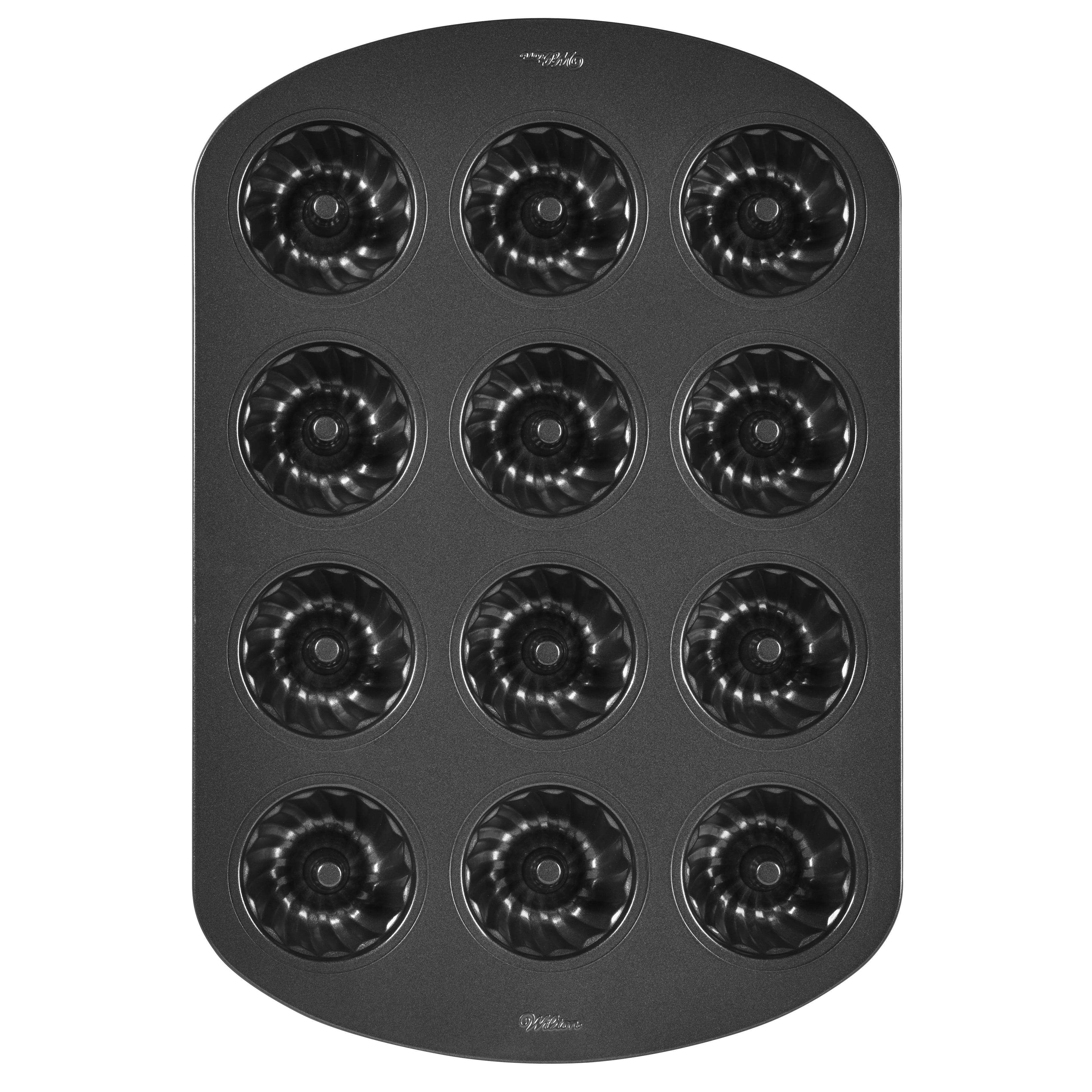 Wilton Non-Stick 12-Cavity Mini Fluted Tube Cake Pan