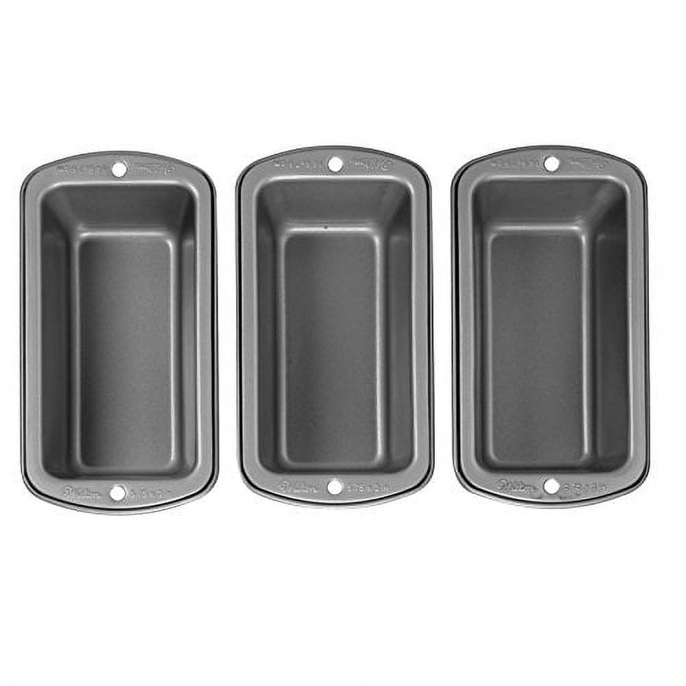 Wilton Non-Stick Mini Steel Loaf Pan Set, 3-Piece