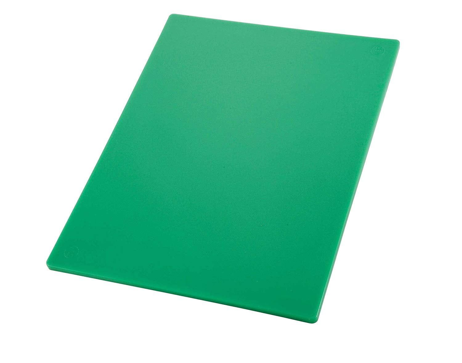 Green Rectangular 18" x 12" Plastic Cutting Board