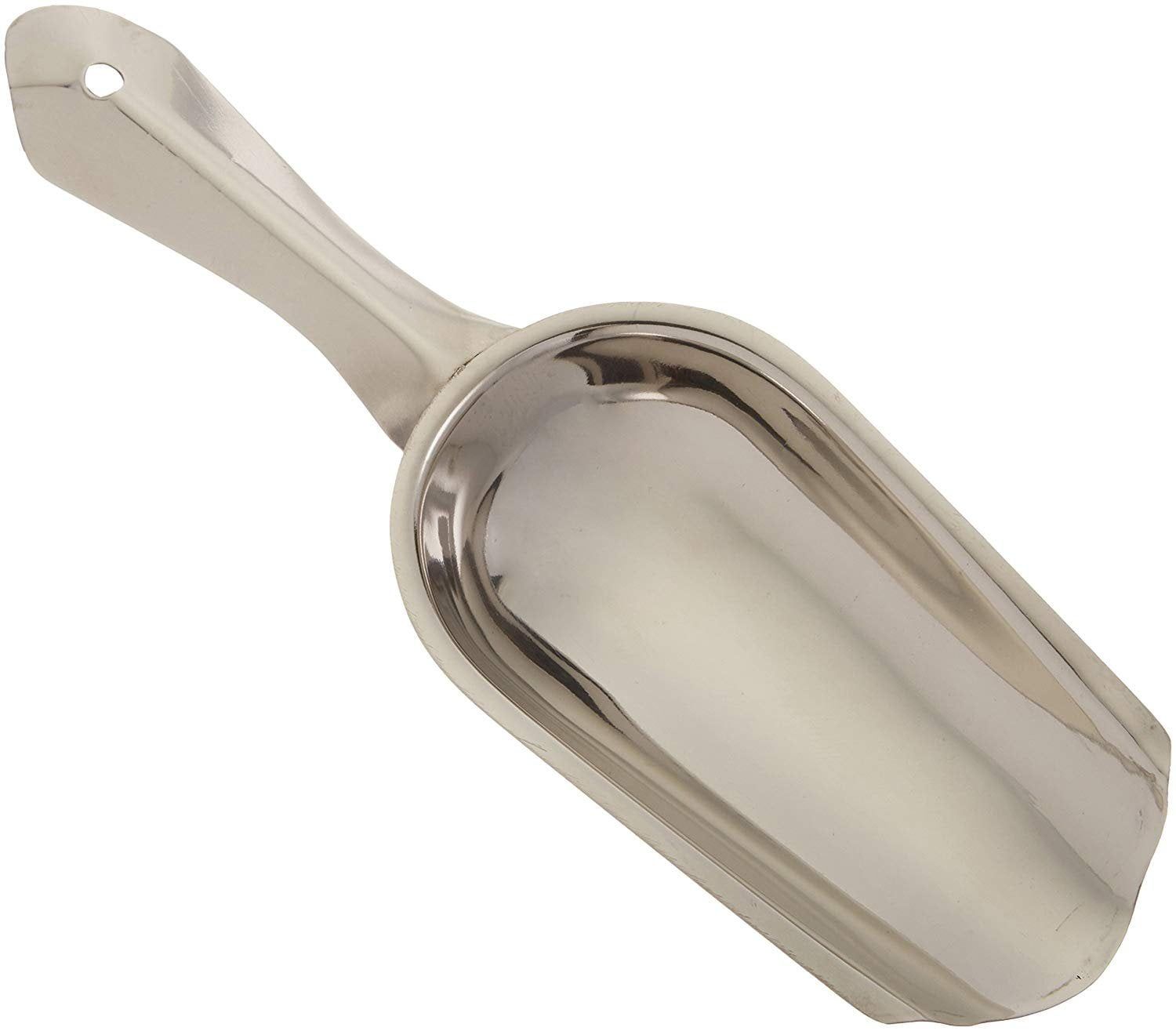 4 Ounce Silver Stainless Steel Ice Scoop