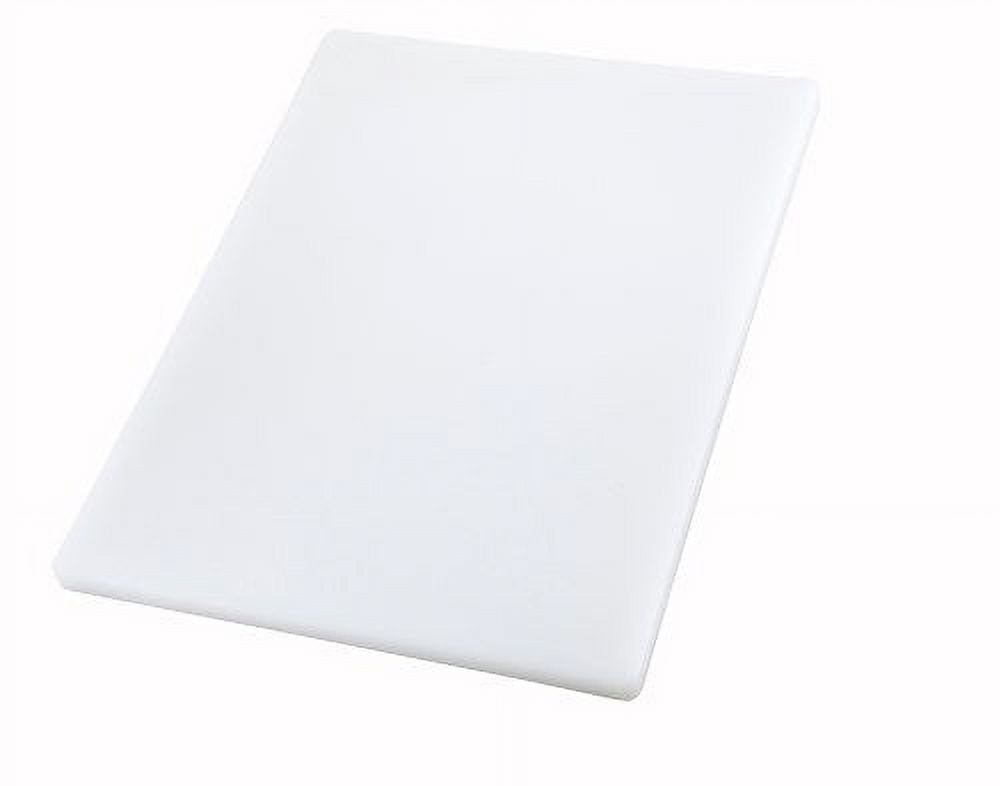 White Rectangular 18" Plastic Cutting Board