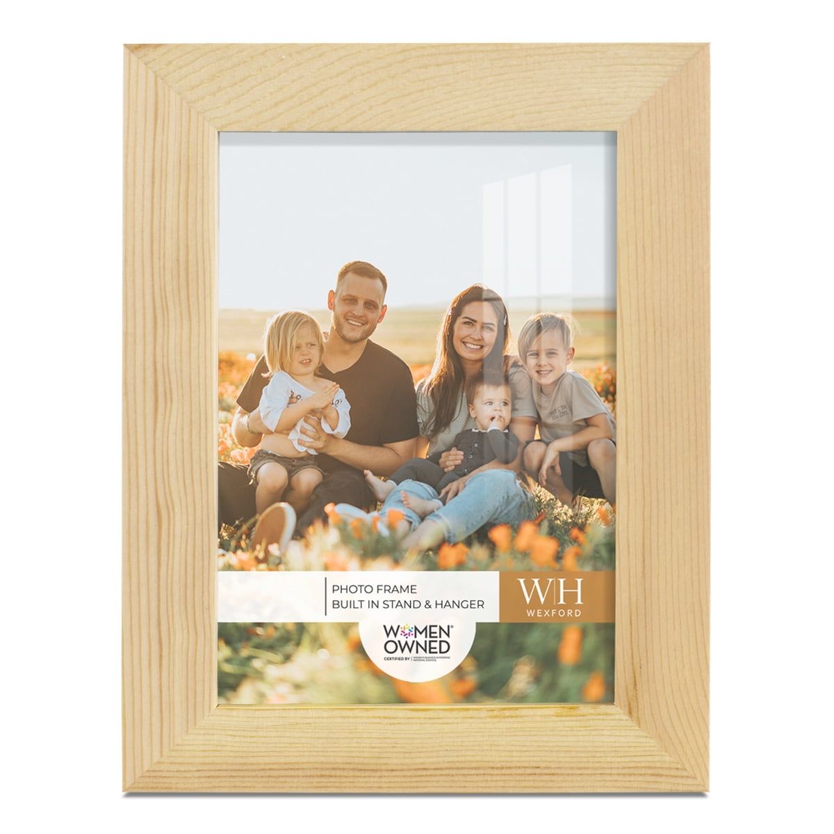 Natural Wood 3.5" x 5" Matte Finish Picture Frame