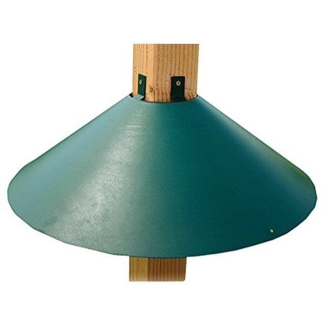 Green Metal Wrap Around Squirrel Baffle Guard for 4x4 Posts