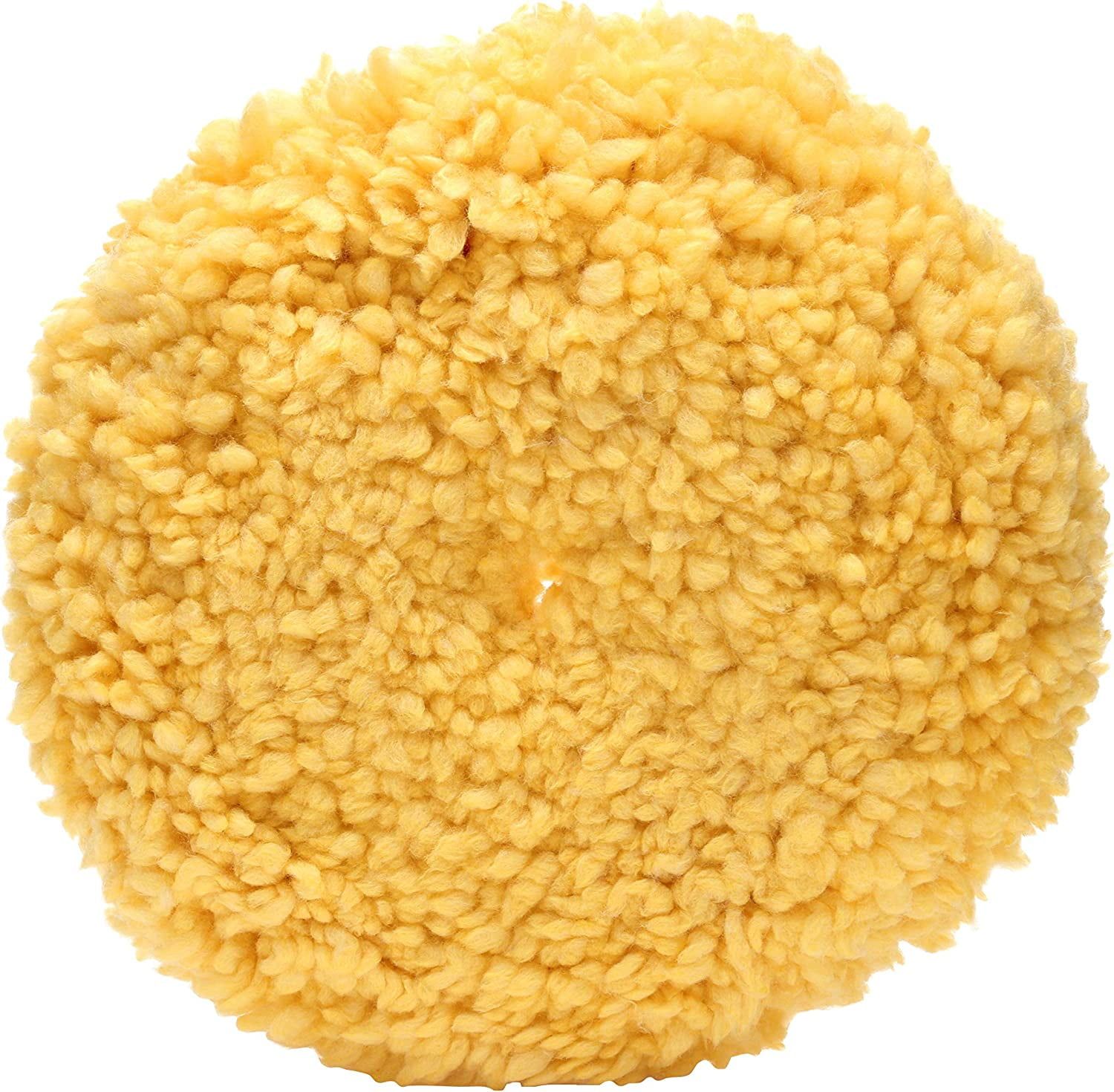 9-Inch Yellow Wool Polishing Pad for Automotive Use