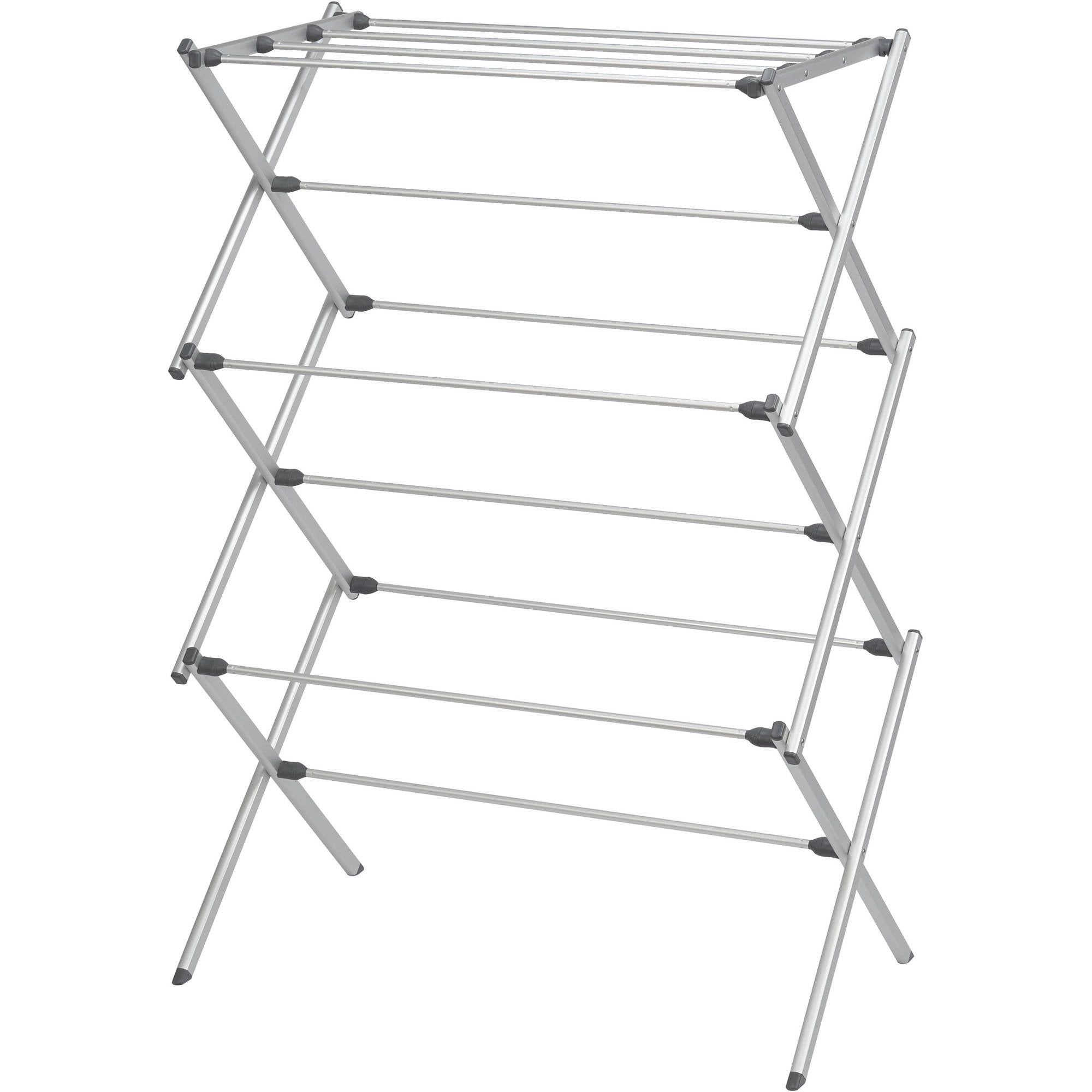 Silver Aluminum Collapsible Foldable Drying Rack