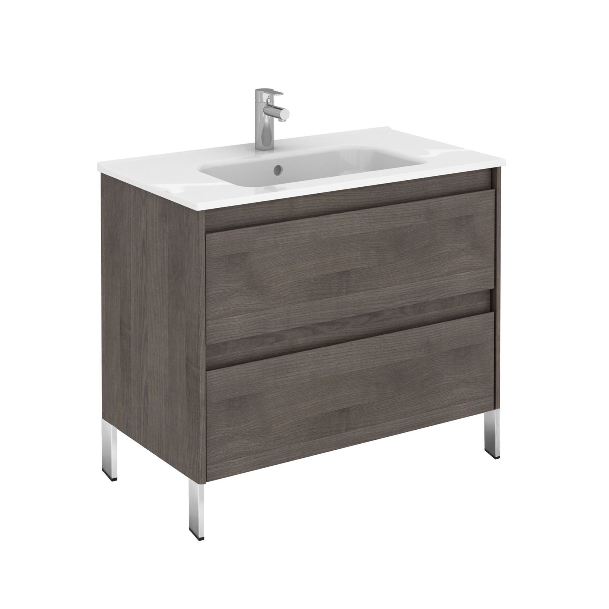 Ambra 32" Samara Ash Free Standing Single Basin Vanity Set