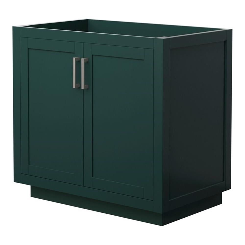 Miranda 36" Green Plywood Single Bathroom Vanity with Brushed Nickel Hardware