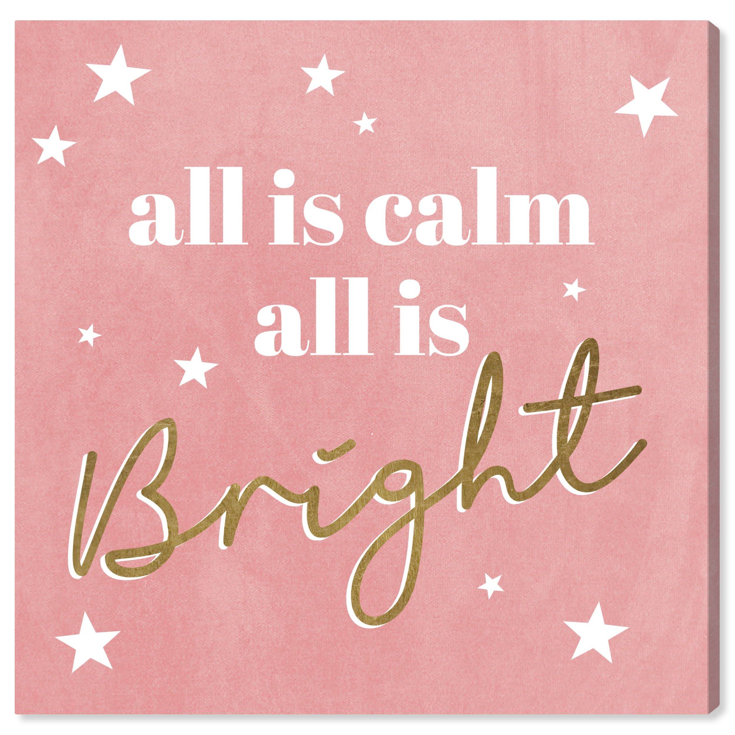 Pink and Gold Motivational Quote Canvas Artwork, 12" x 12"