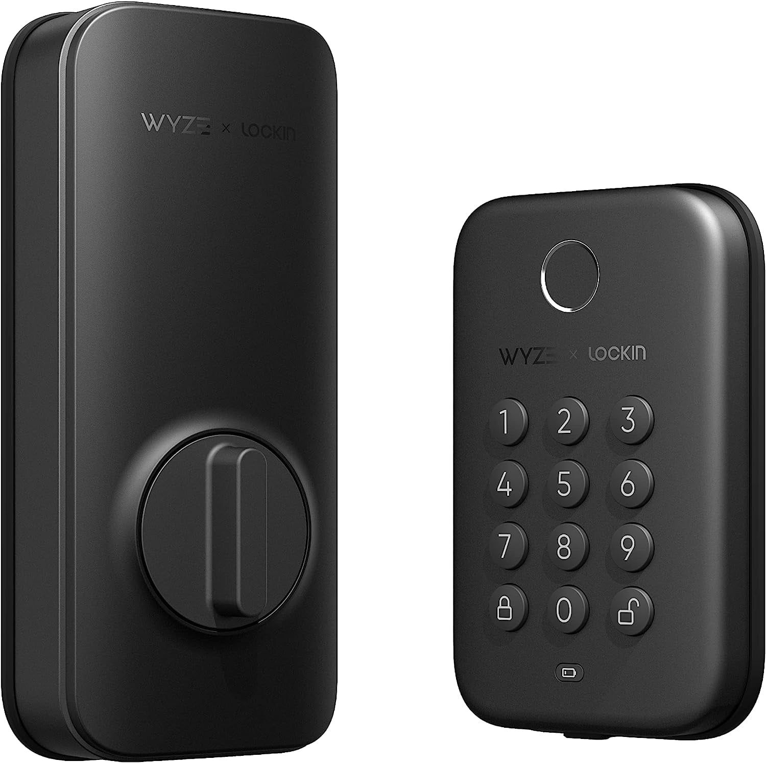 Matte Black Bluetooth Electronic Deadbolt with Keypad