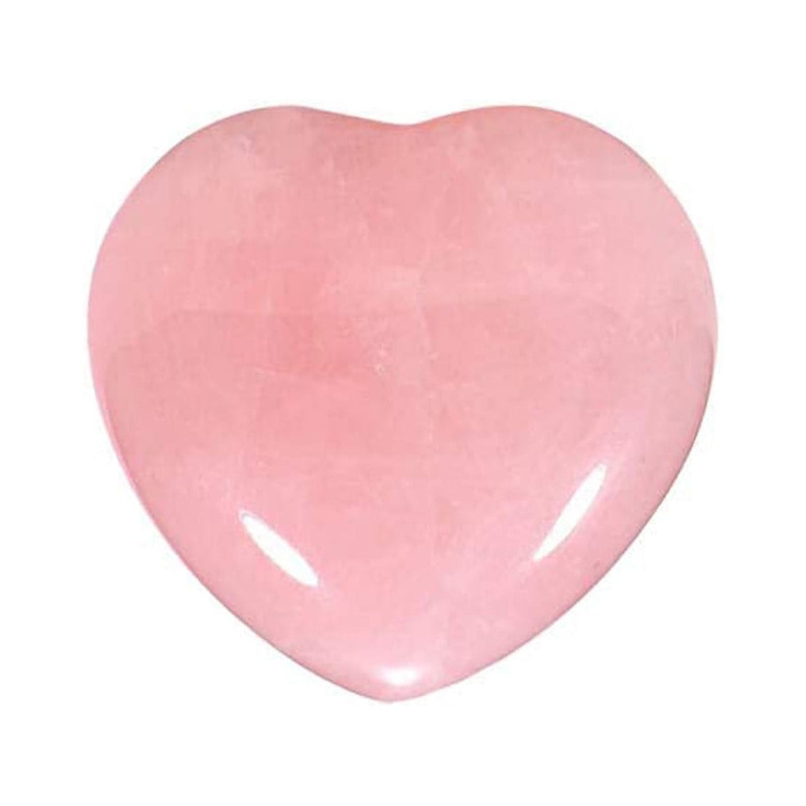 Natural Rose Quartz Heart Shaped Worry Stone