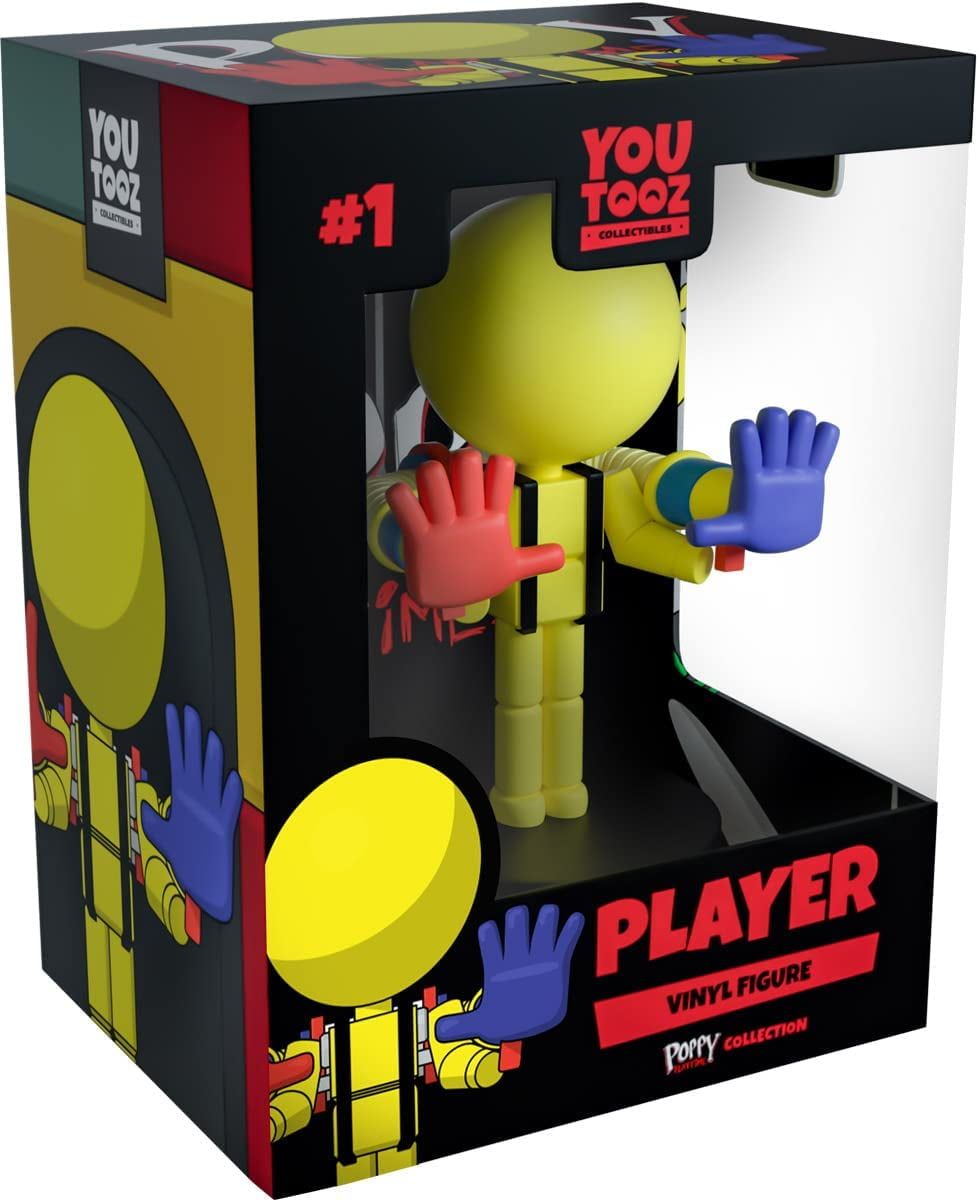 Poppy Playtime Player Yellow Vinyl Figure with GrabPack