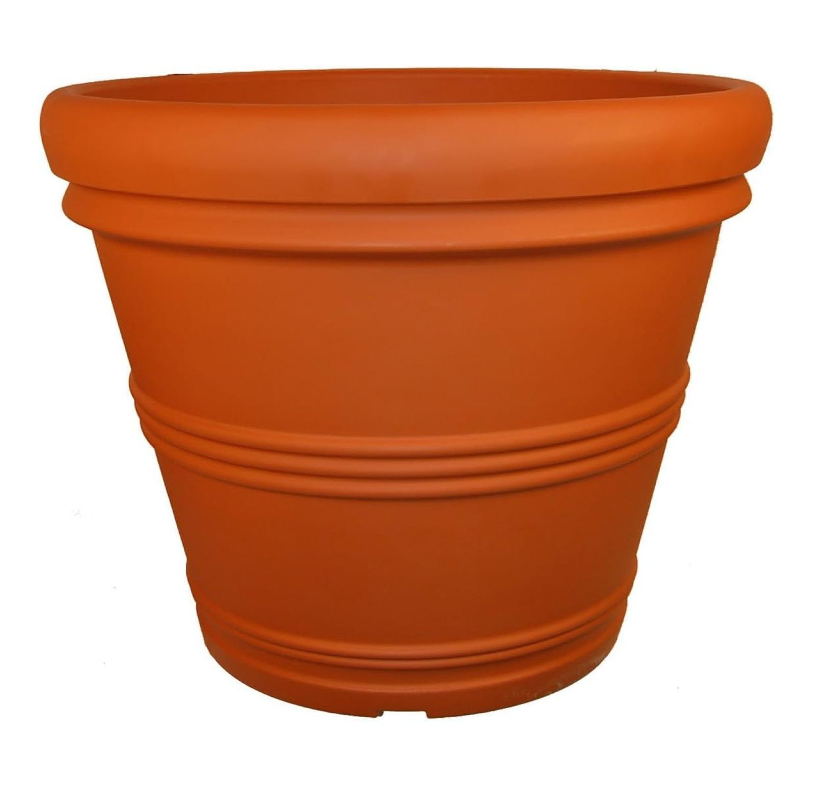 Terracotta 14" Rolled Rim Garden Planter