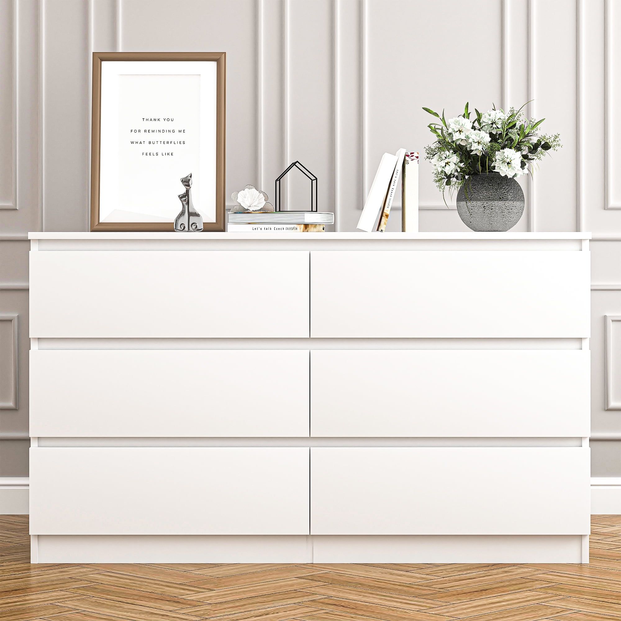 White Nursery Dresser with Soft Close Drawers