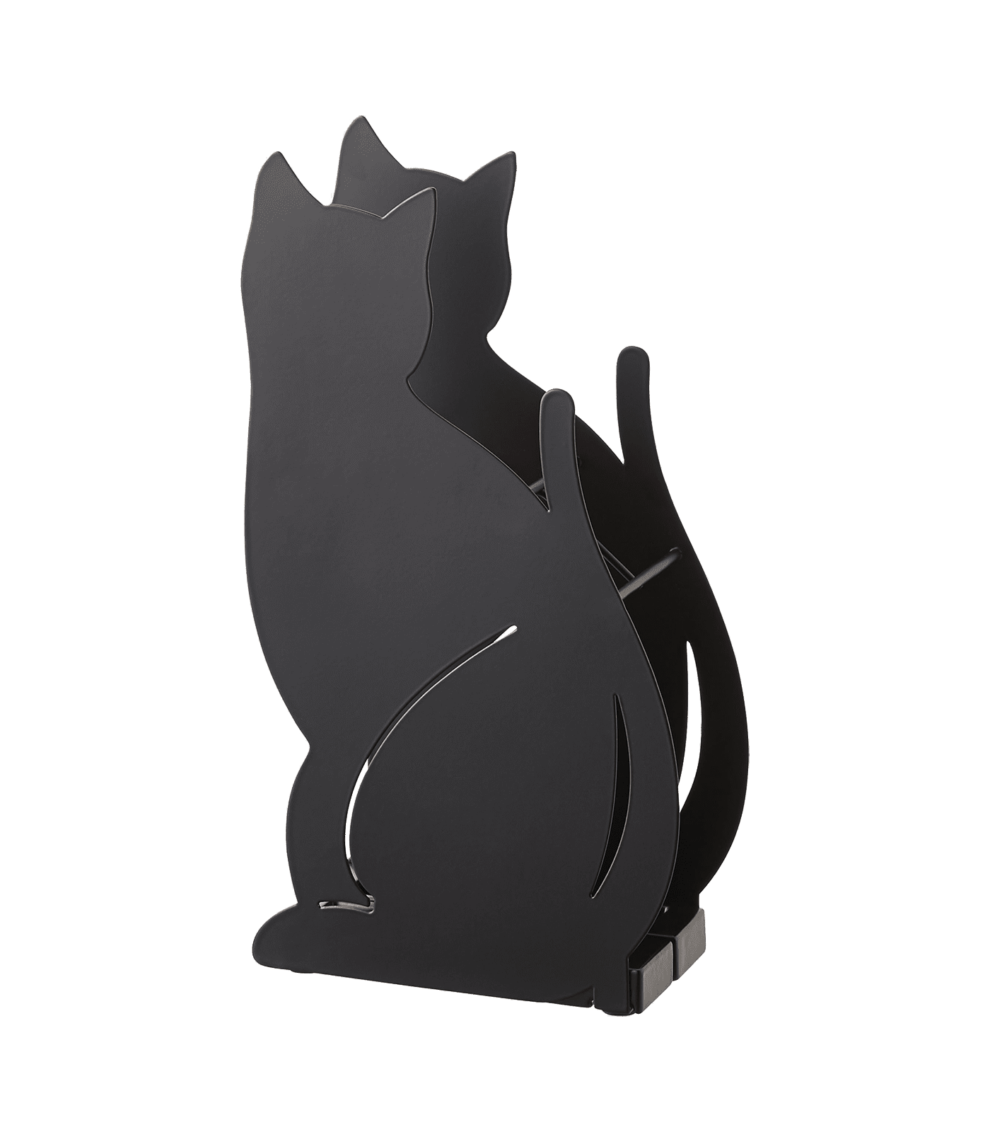 Black Cat Silhouette Metal Umbrella Stand