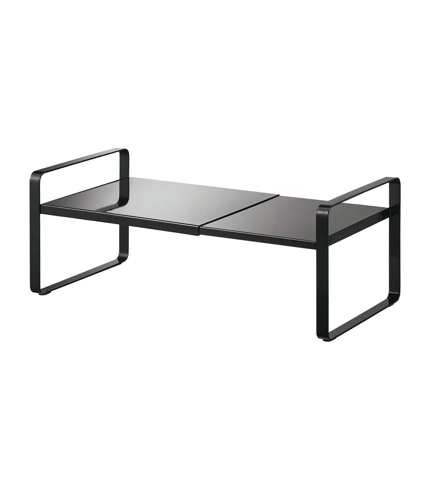 Black Expandable Countertop Organizer with Front Bar