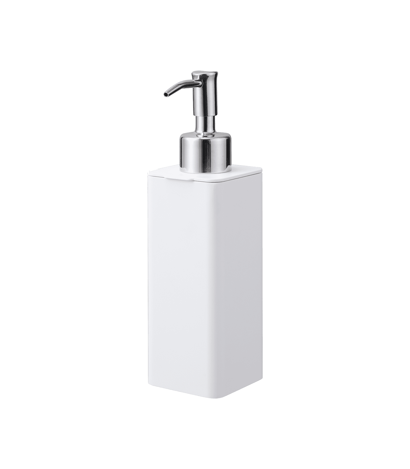 White ABS Plastic Refillable Hand Soap Dispenser with Pump