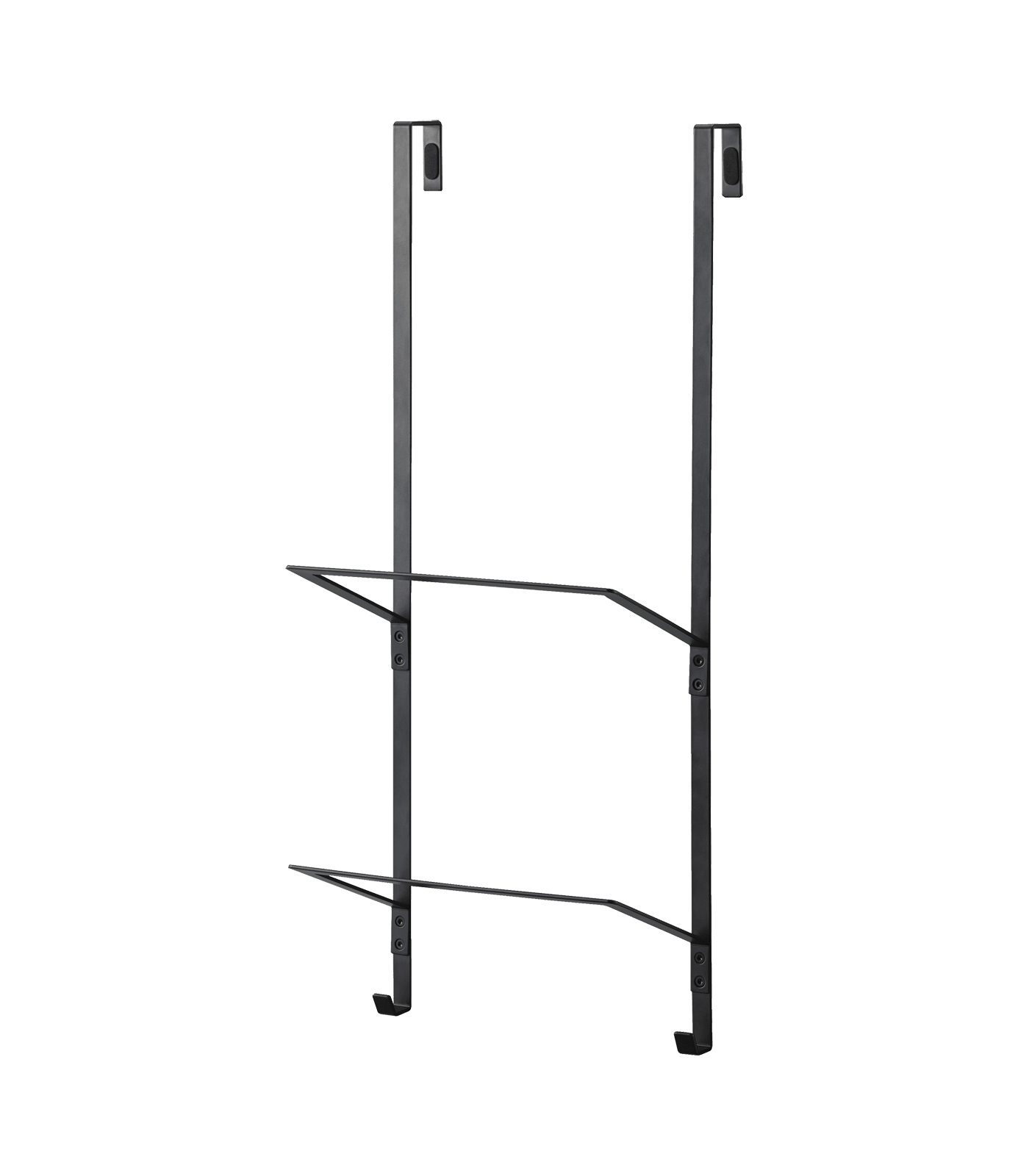 Black Steel Over-the-Door Fitness Equipment Hanger