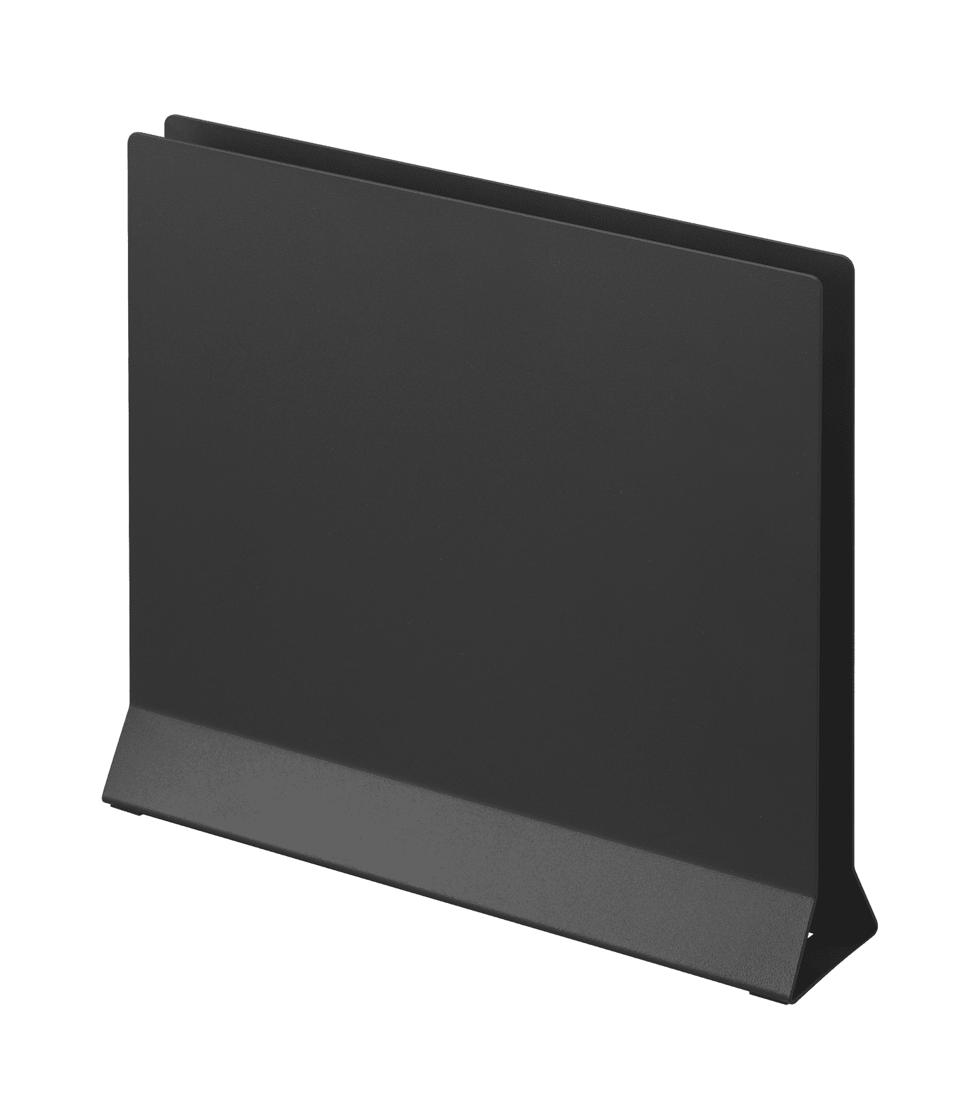 Slim Black Steel Placemat and Tray Stand for Kids