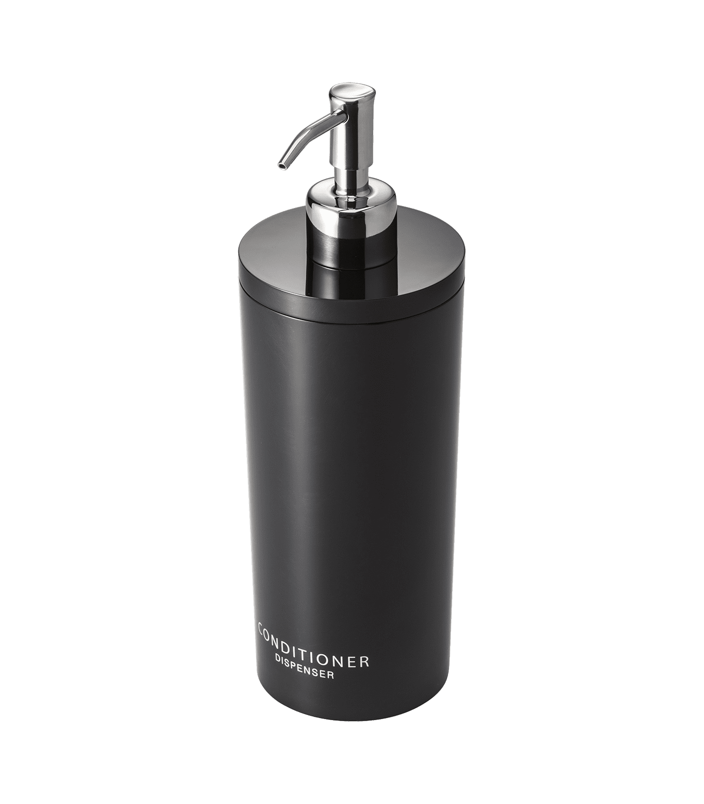 Black ABS Resin and Stainless Steel Conditioner Dispenser