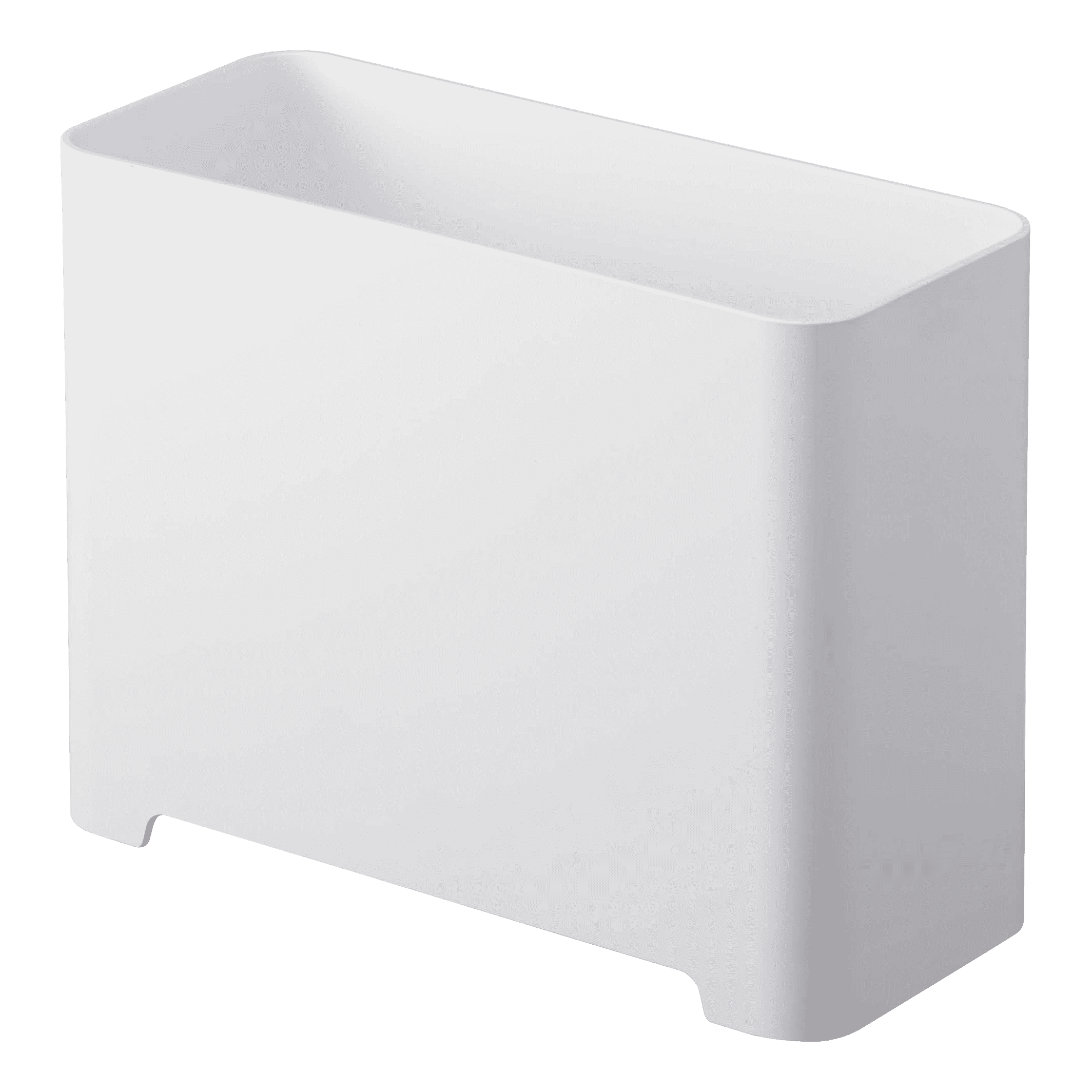 White Compact Self-Draining Bathroom Organizer for Kids