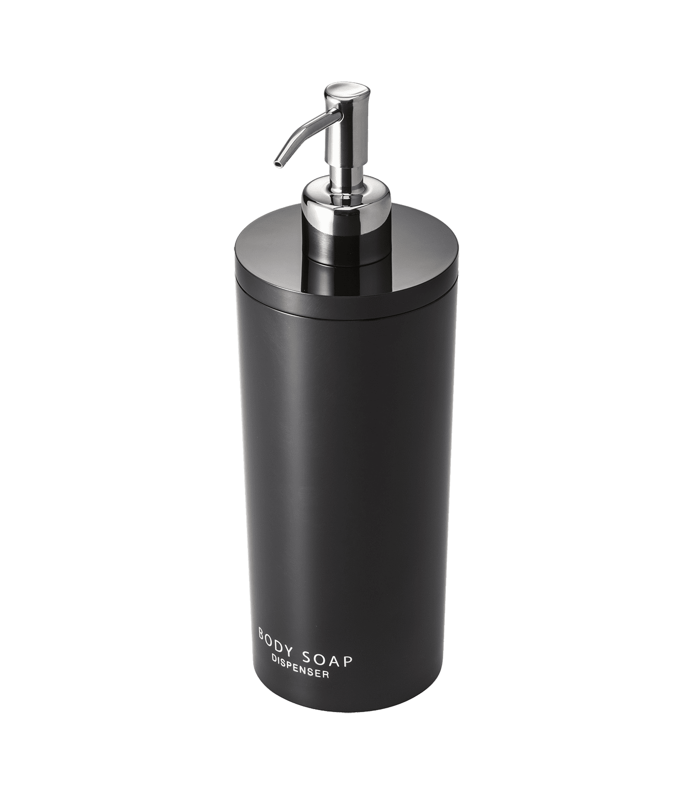 Black ABS Resin Body Soap Dispenser with Stainless Steel Pump