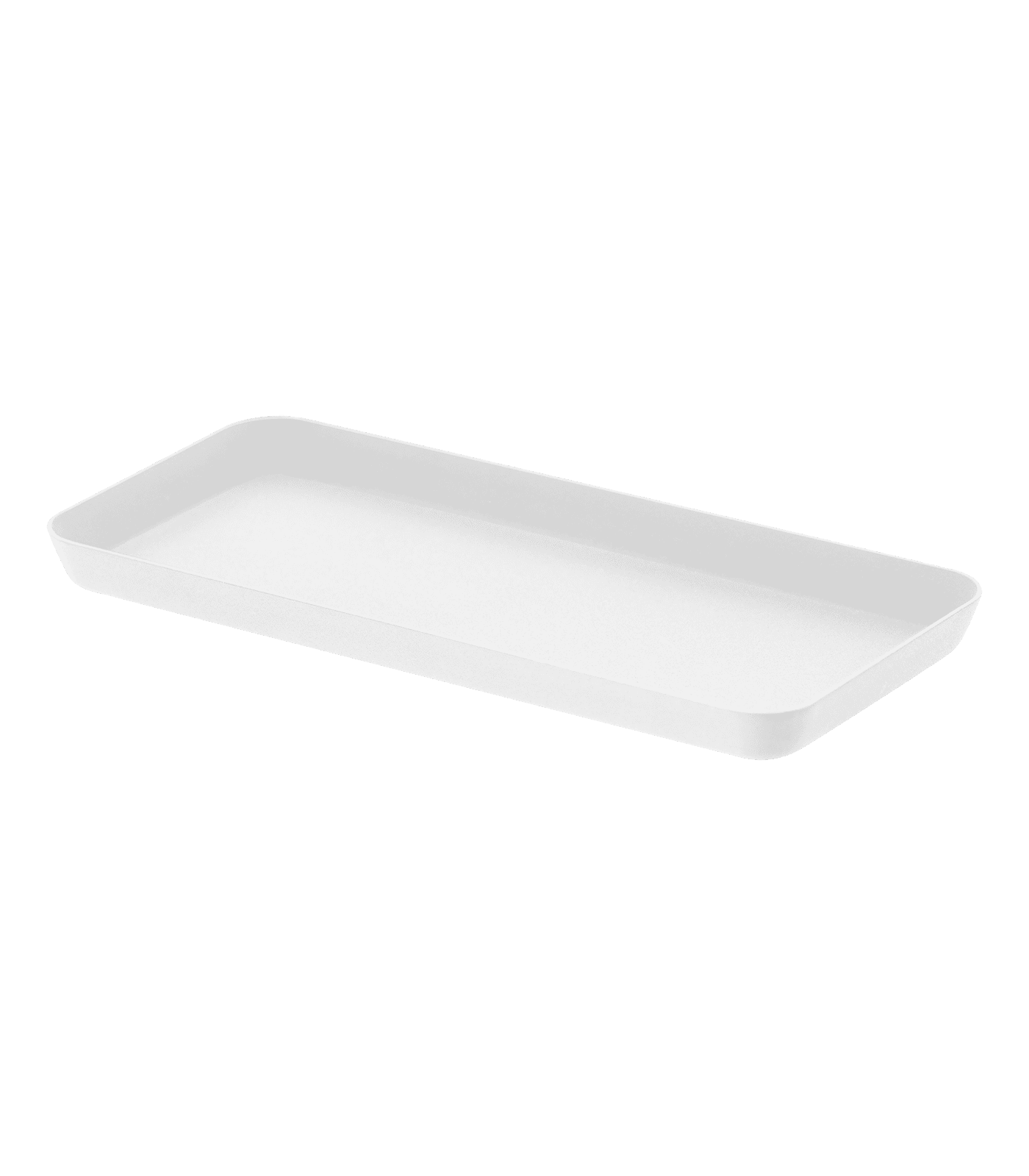 White Steel Minimalist Rectangular Vanity Tray