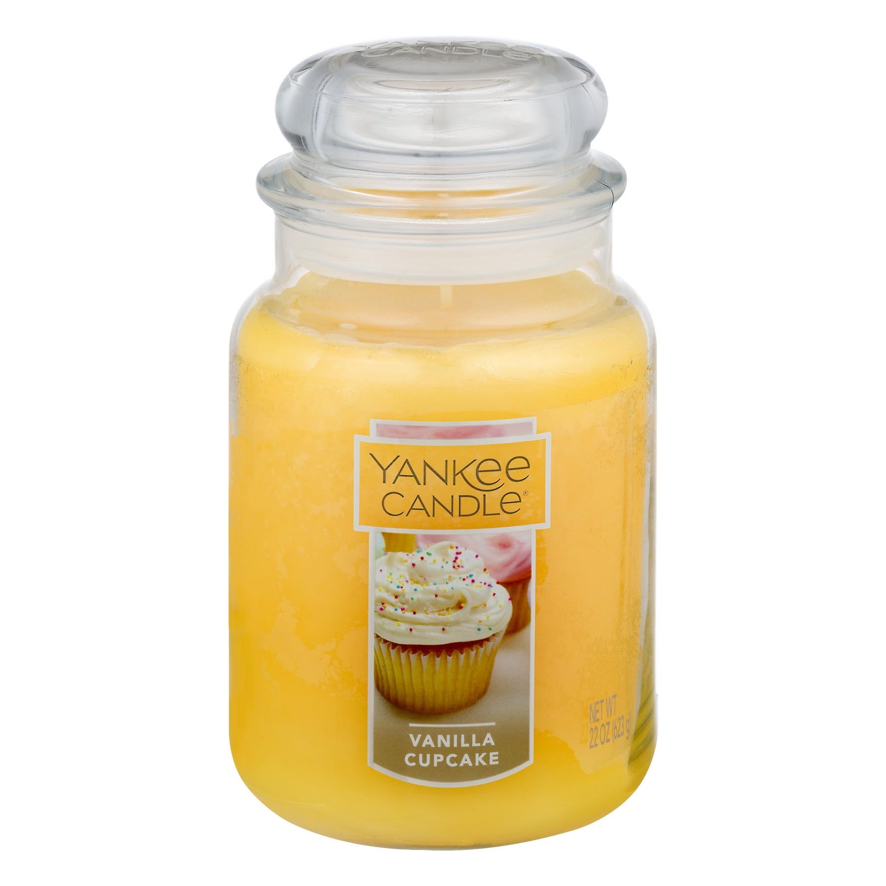 Vanilla Cupcake Scented 22 oz. Red Jar Candle