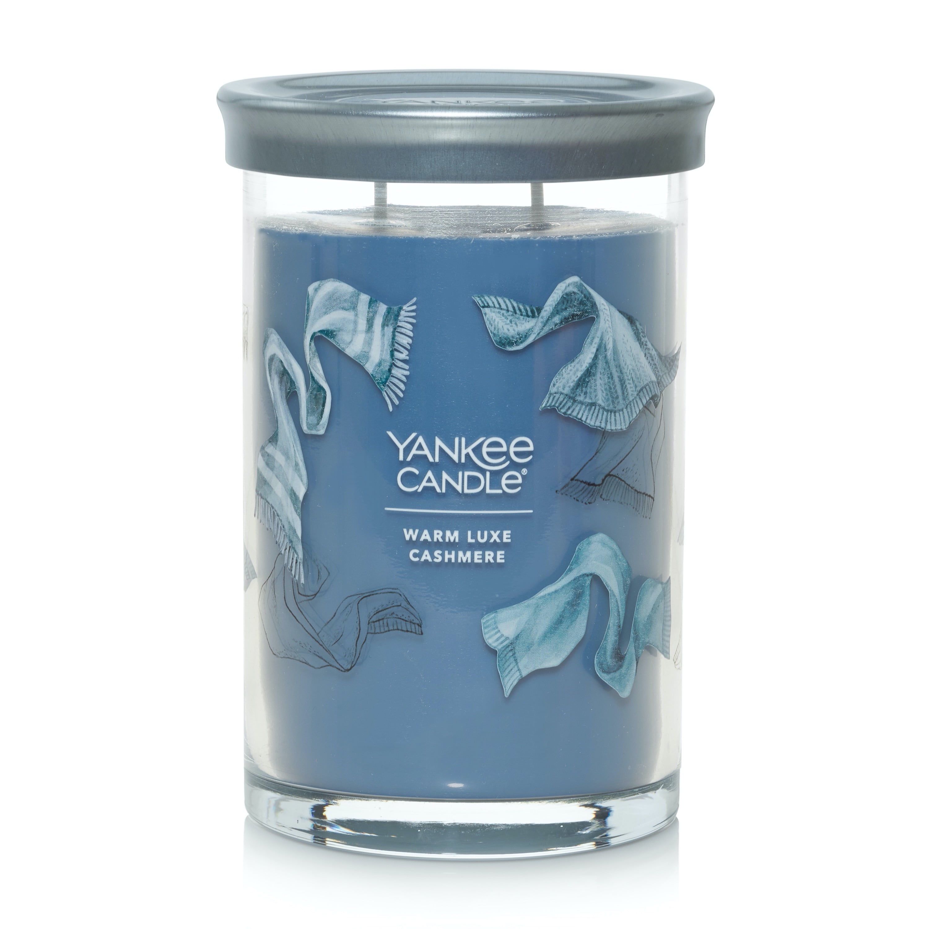 Warm Luxe Cashmere Blue Soy Large Tumbler Candle