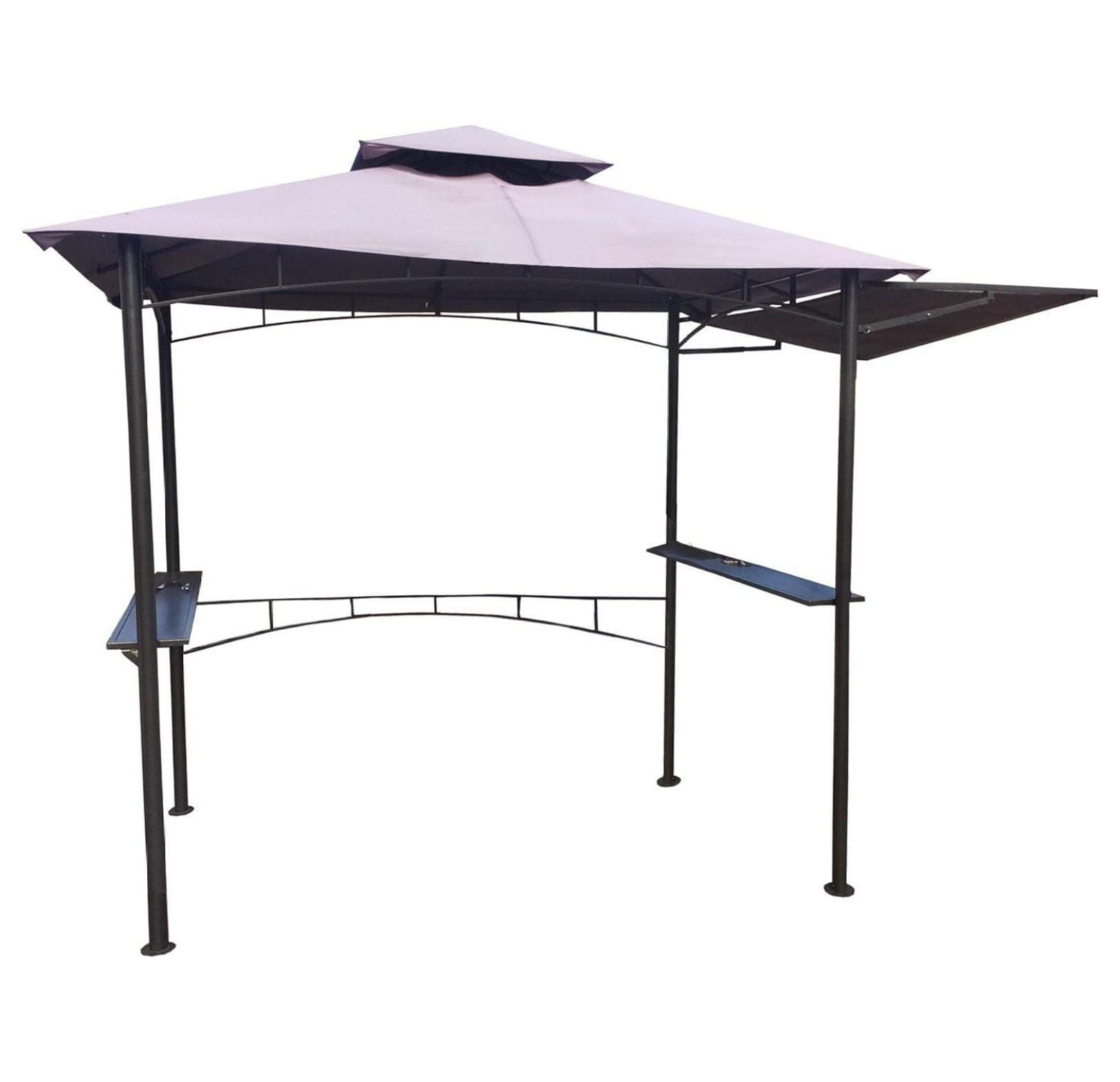 Beige Whisper 5' x 8' Grill Gazebo Replacement Canopy with Awning