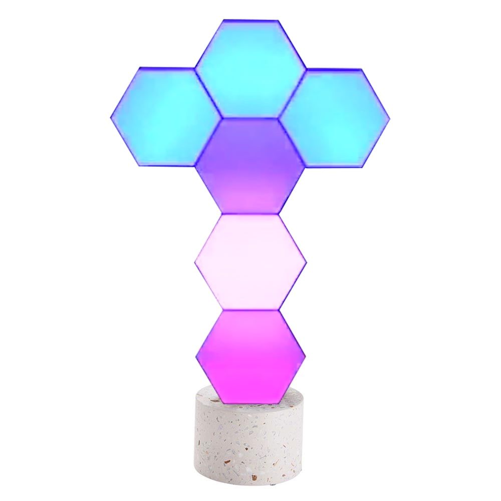 HexaGlow Smart LED Hexagonal Light Panels - 6 Pack