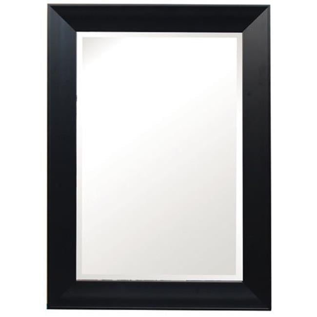 Large Black Rectangular Traditional Wall Mirror