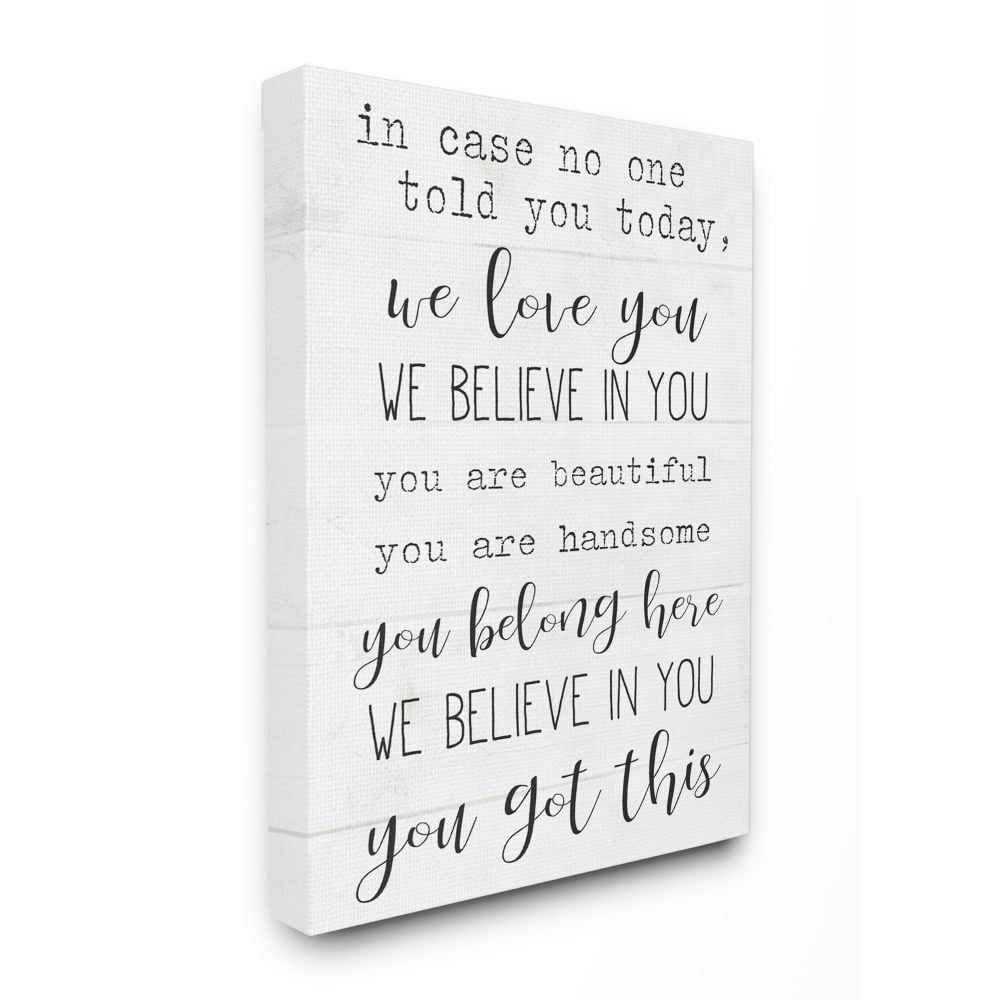 You Got This Grey Canvas Motivational Wall Art, 16 x 20