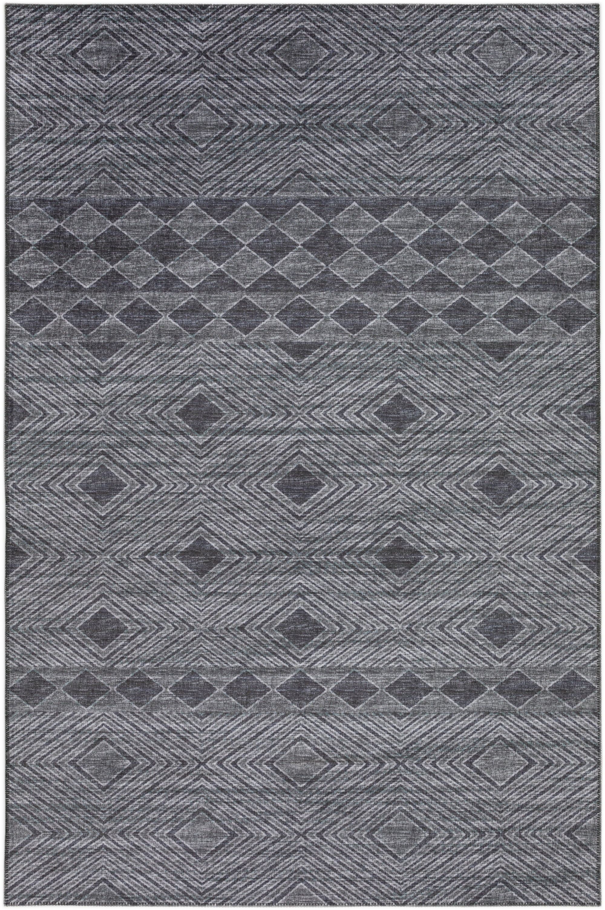 Yuma Ultra-Soft Chenille 5' x 7'6" Gray Flat-Woven Area Rug