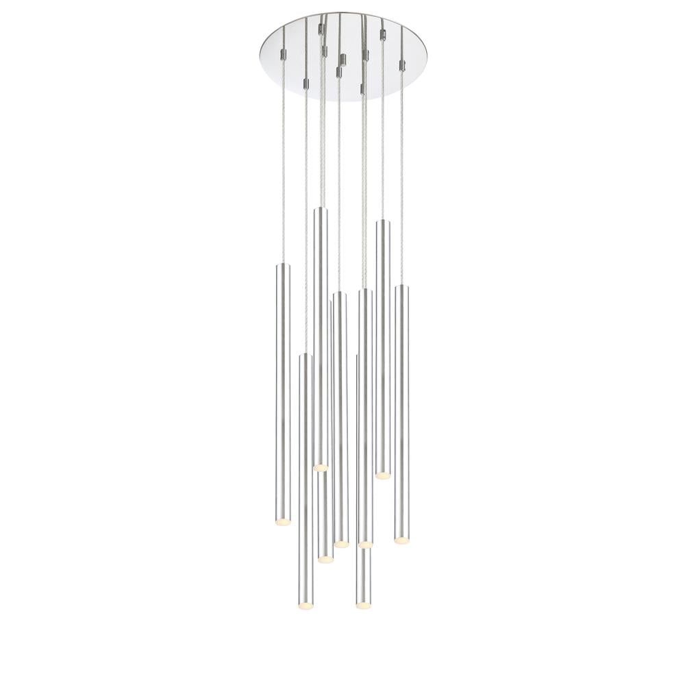 Glacier Modern Gold 12.5" Drum Pendant with Textured Glass Panels