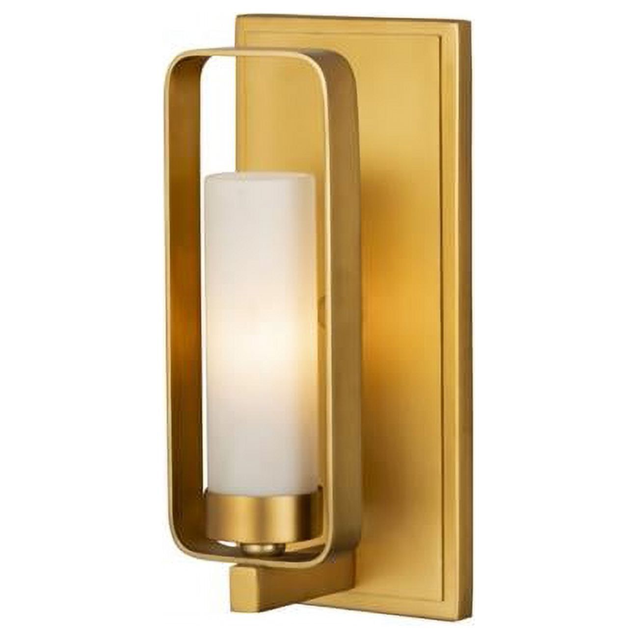 Tawny Brass 10.25" Dimmable Wall Sconce with Opal Glass Shade