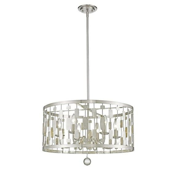 Olde Brass 12-Light Candle-Inspired Chandelier