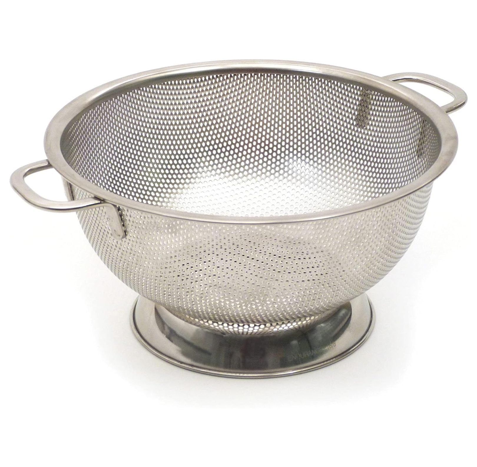 Precision Pierced Stainless Steel 3-Quart Colander with Handles