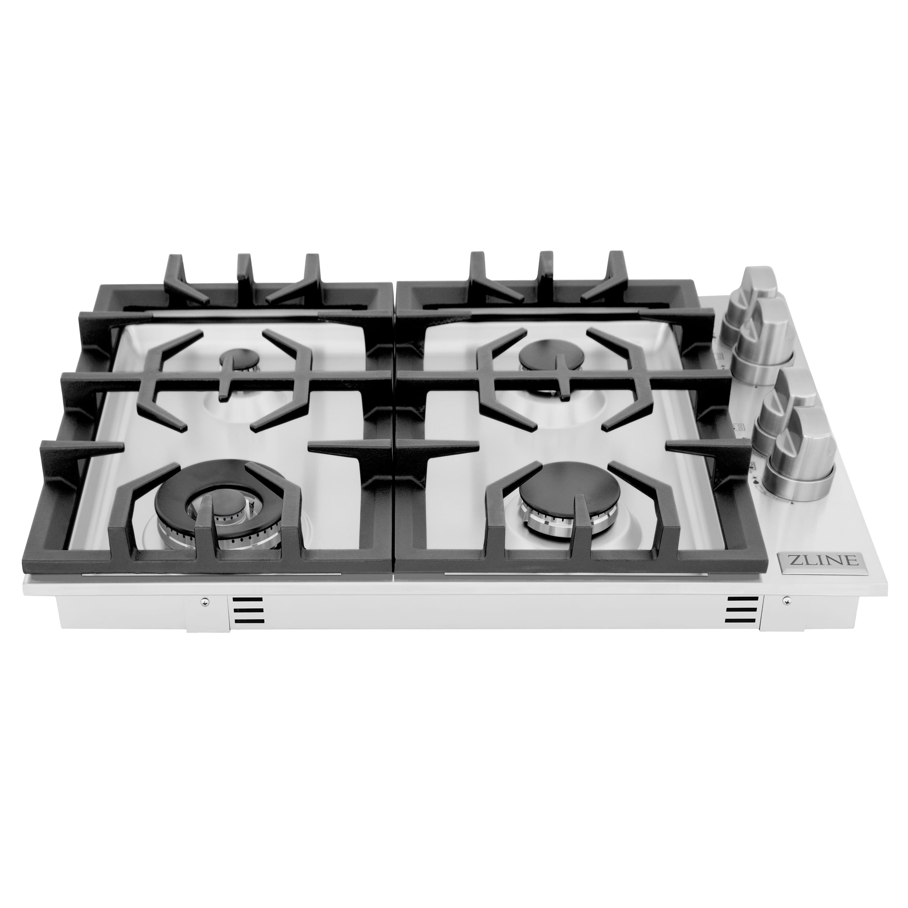 ZLINE 30" Stainless Steel 4-Burner Propane Cooktop with Touch Control