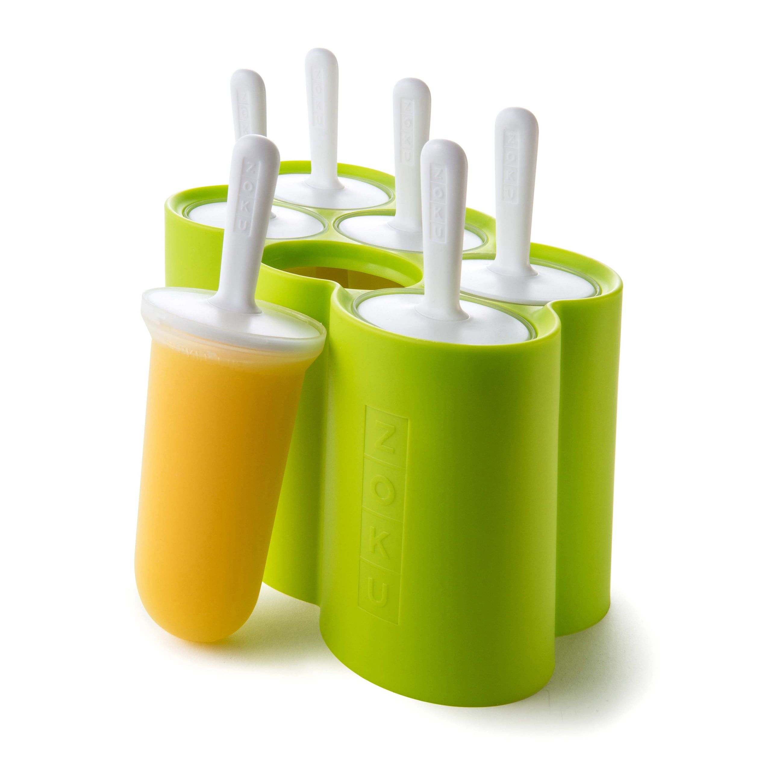 Zoku Lime Green Classic Popsicle Molds with Sticks and Drip Guards