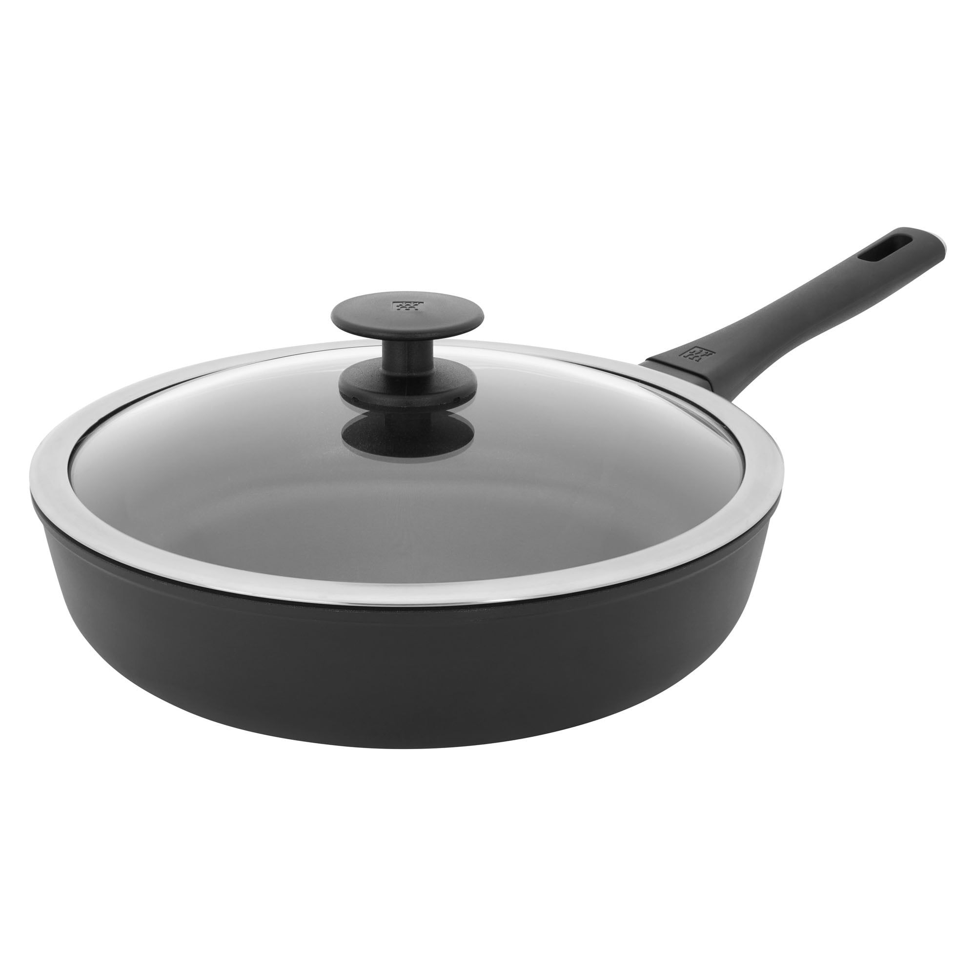 ZWILLING Madura Plus 4-qt Black Aluminum Nonstick Saute Pan with Lid