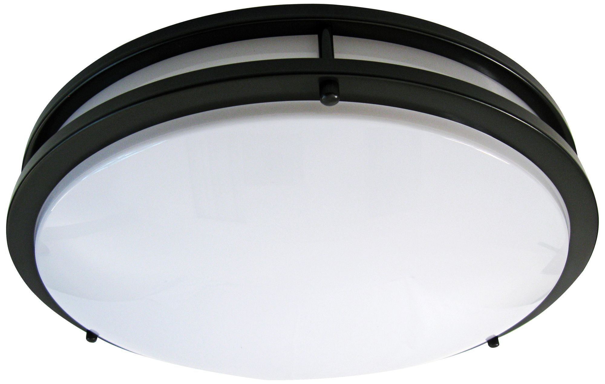 Zaire 12" Bronze LED Flushmount Ceiling Light with Acrylic Shade