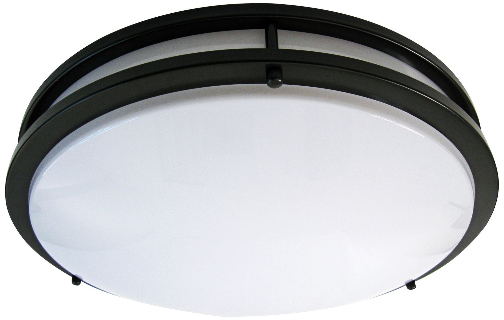 Zaire 18" Bronze Flushmount LED Ceiling Light with Acrylic Shade