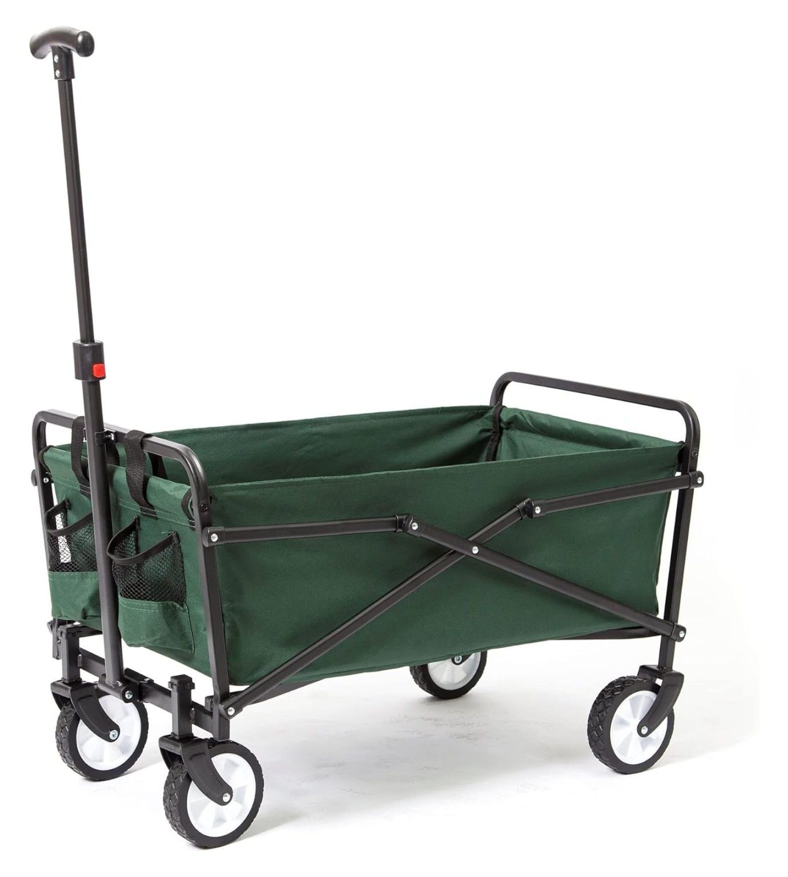 Seina Green Heavy Duty Folding Outdoor Utility Cart with Steel Frame