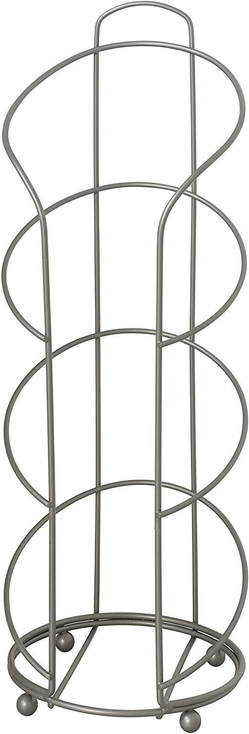 Satin Nickel Metal Wire Toilet Paper Reserve Stand