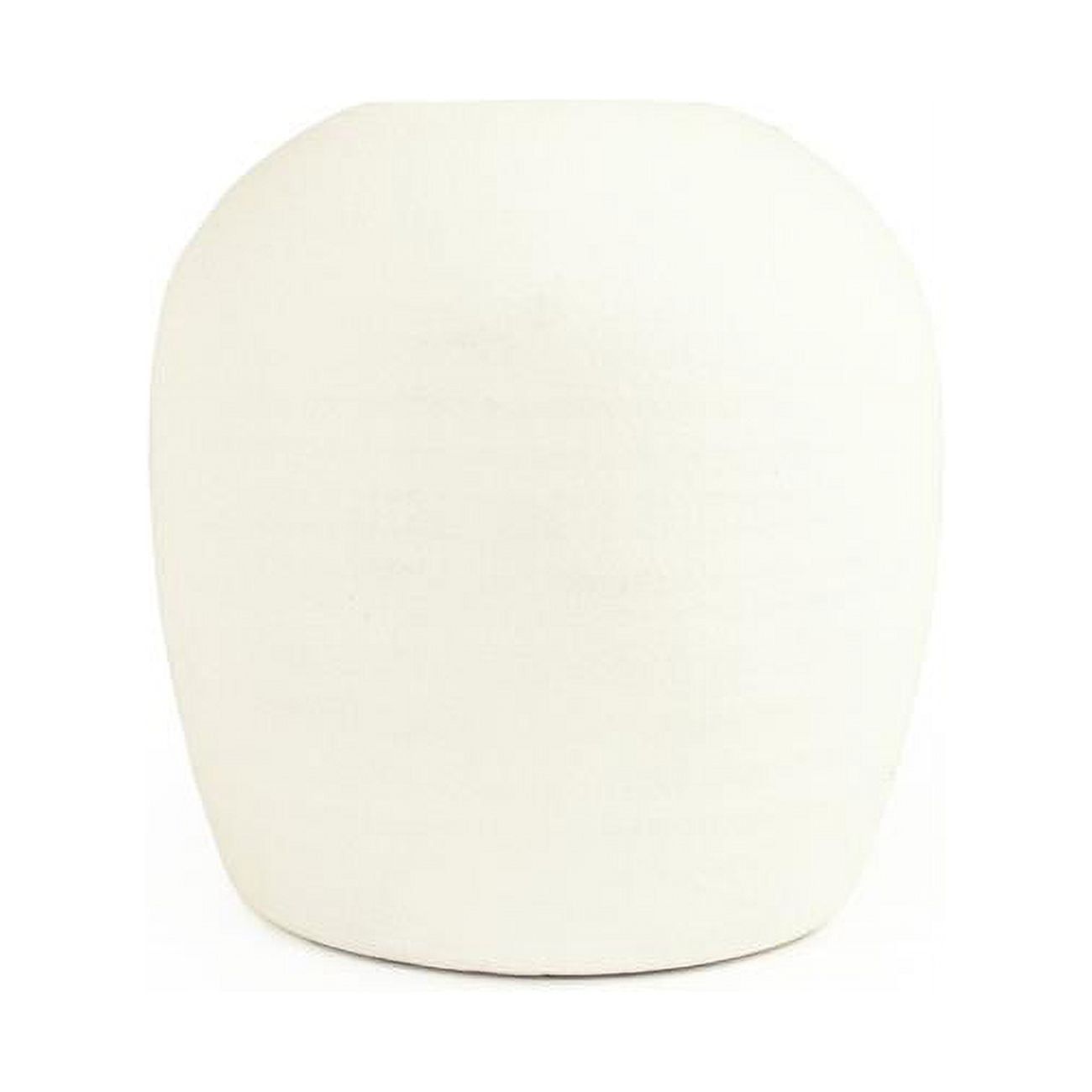 Elegant Matte White Ceramic Table Vase 11.5"