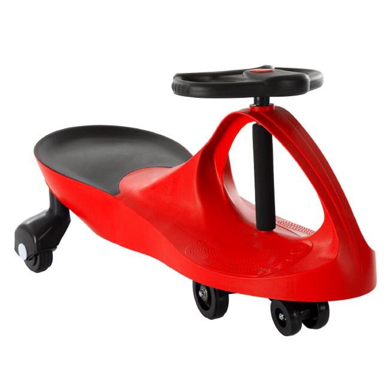 Red and Black Plastic Wiggle Ride-On Car for Kids