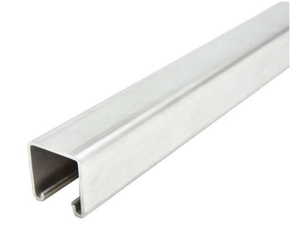 18-Inch Polished 304 Stainless Steel Solid Strut Channel