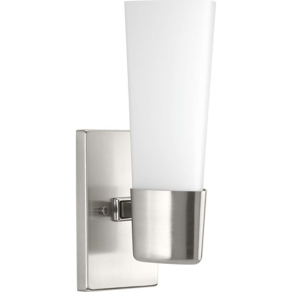 Zura Brushed Nickel 14" Modern Outdoor Wall Sconce