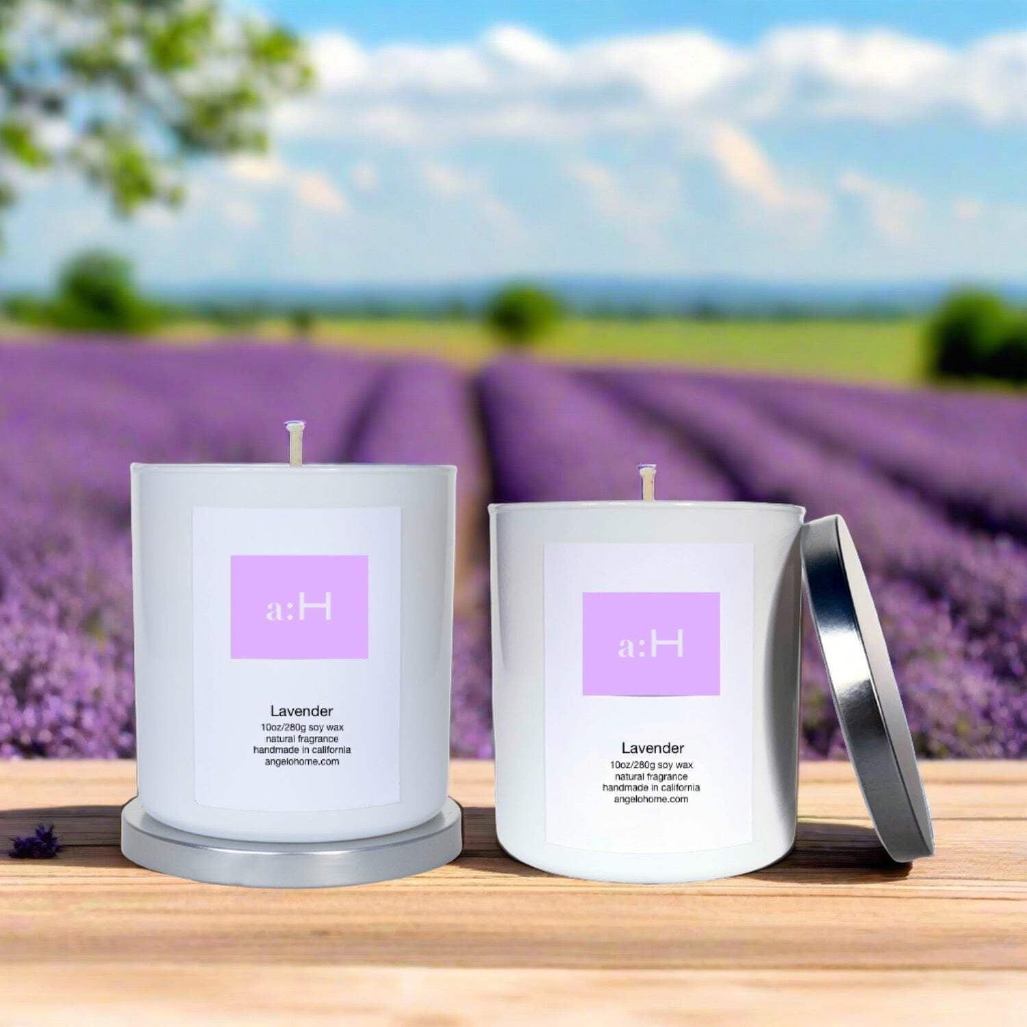 White Lavender Soy Scented Tumbler Candle Set