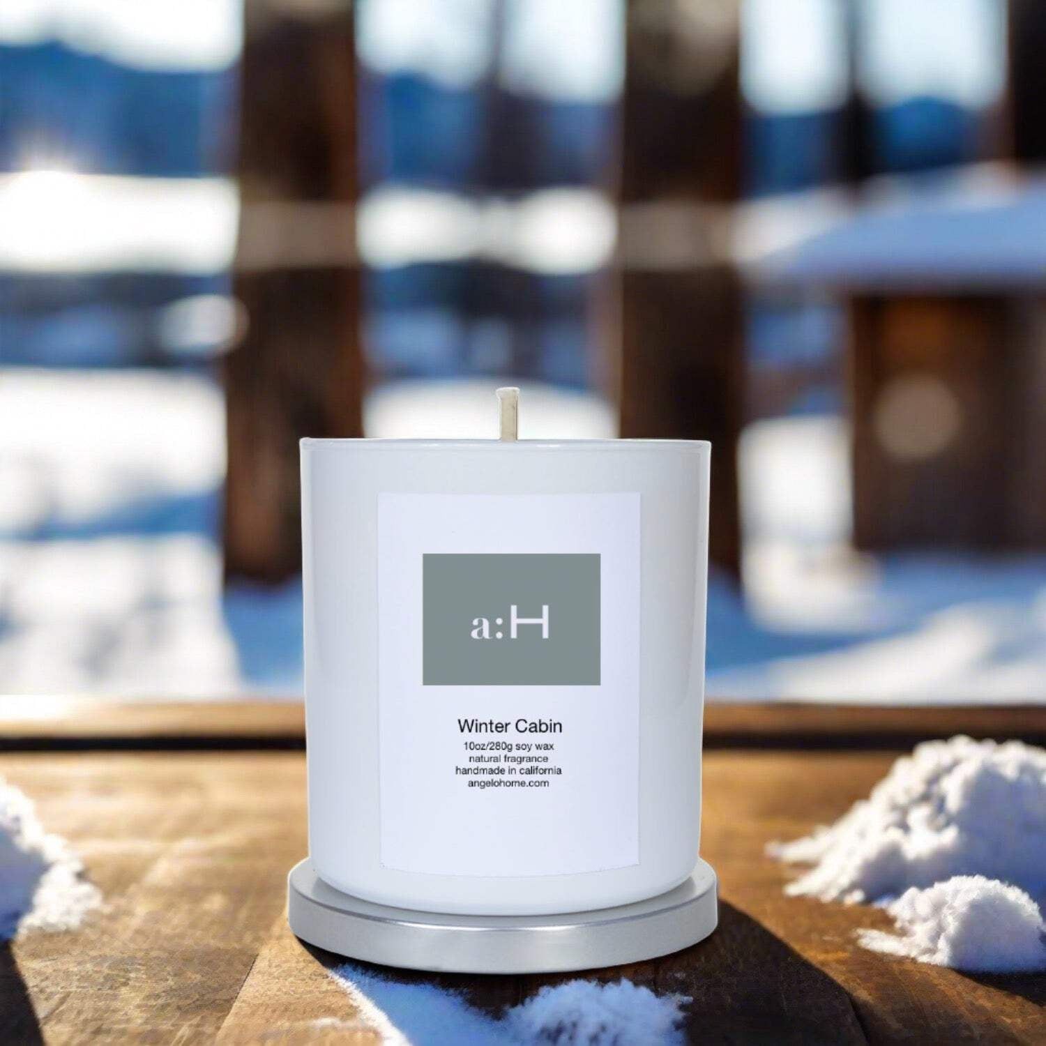 White Christmas Hearth Scented Tumbler Candle